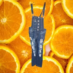Thrill‎ Distressed Overall Jeans Size 7